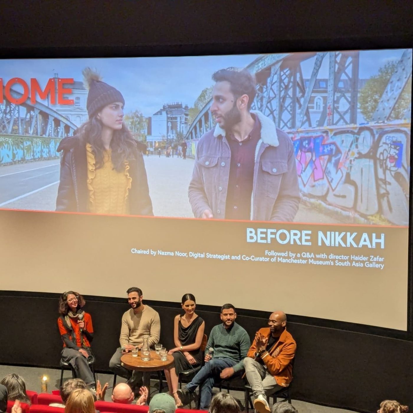 Before Nikkah screening at HOME Manchester